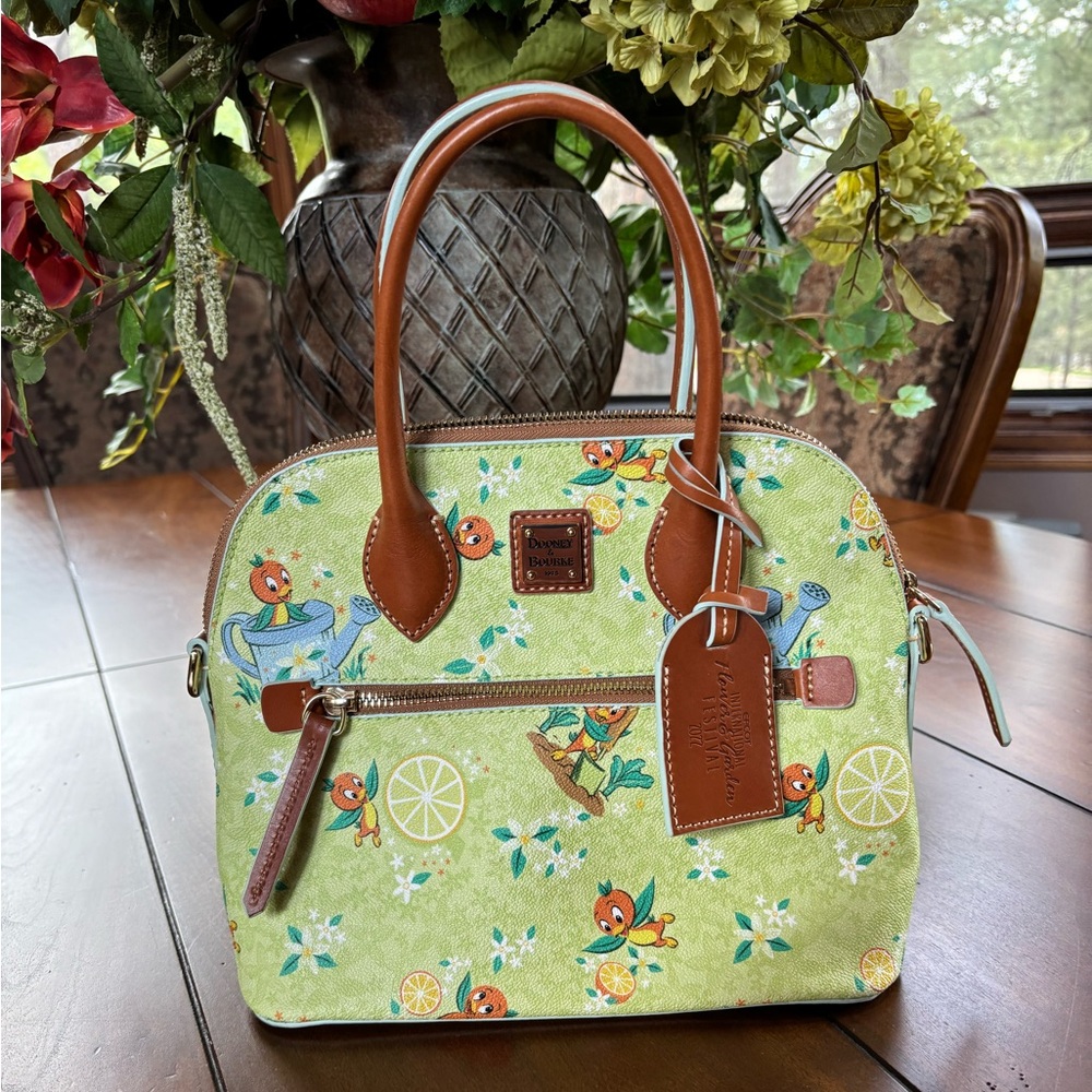 Disney Dooney & Bourke 2022 Epcot Flower & Garden Festival Orange Bird Crossbody